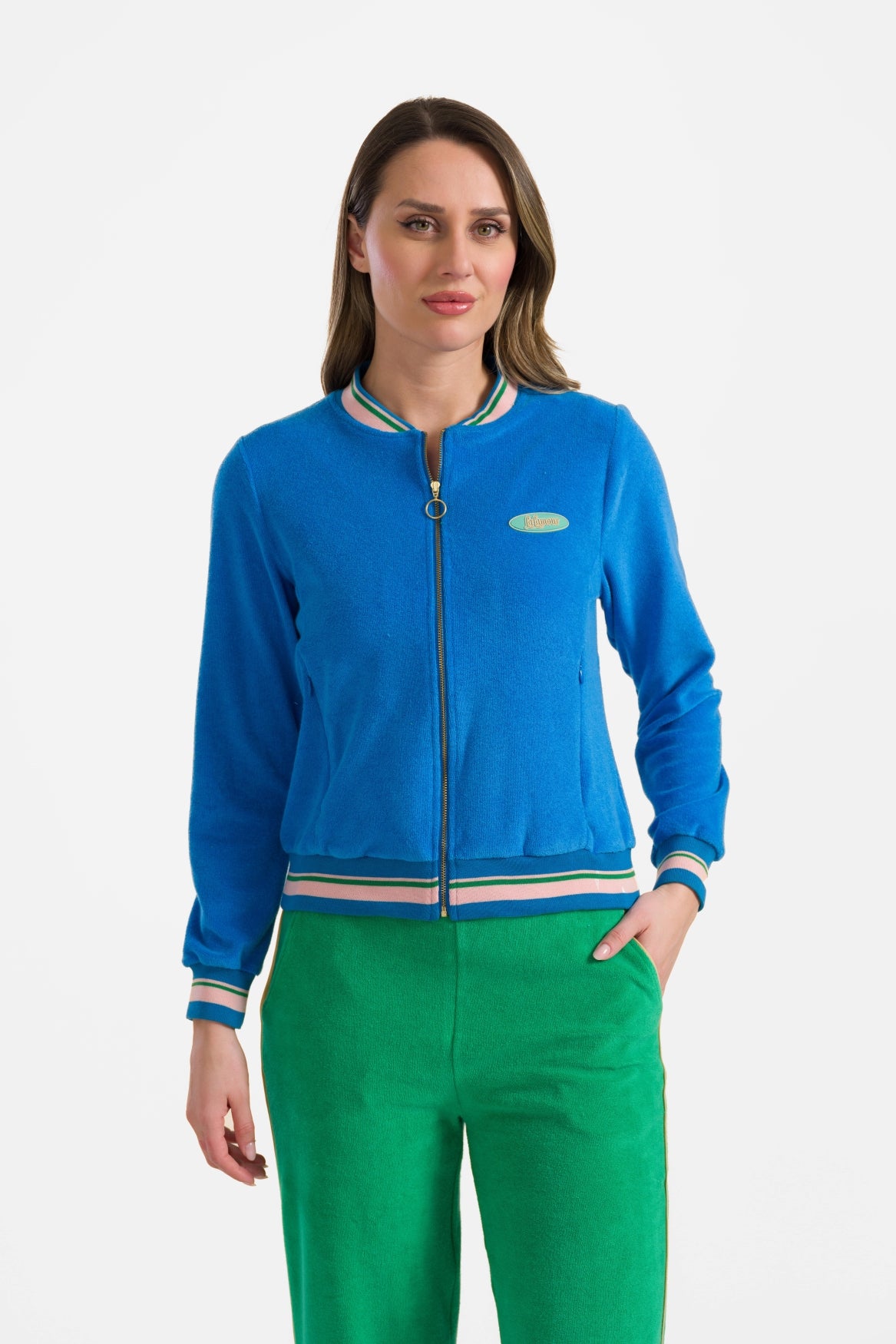Nora bomberjack | Blauw