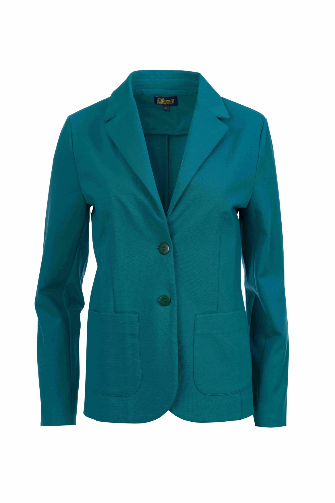 Nova blazer | Interlock Petrolblauw