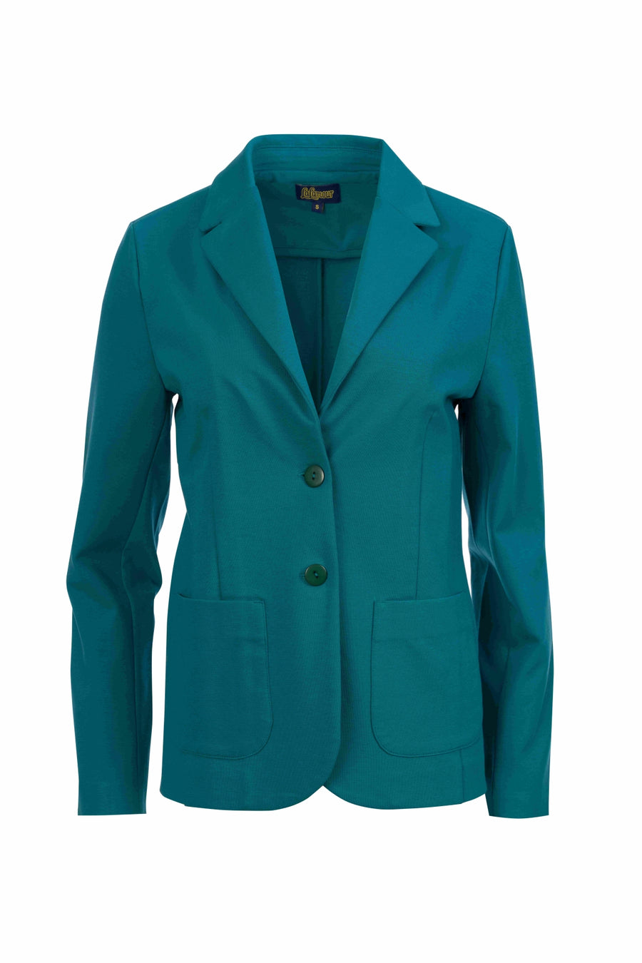 Nova blazer | Interlock Petrolblauw