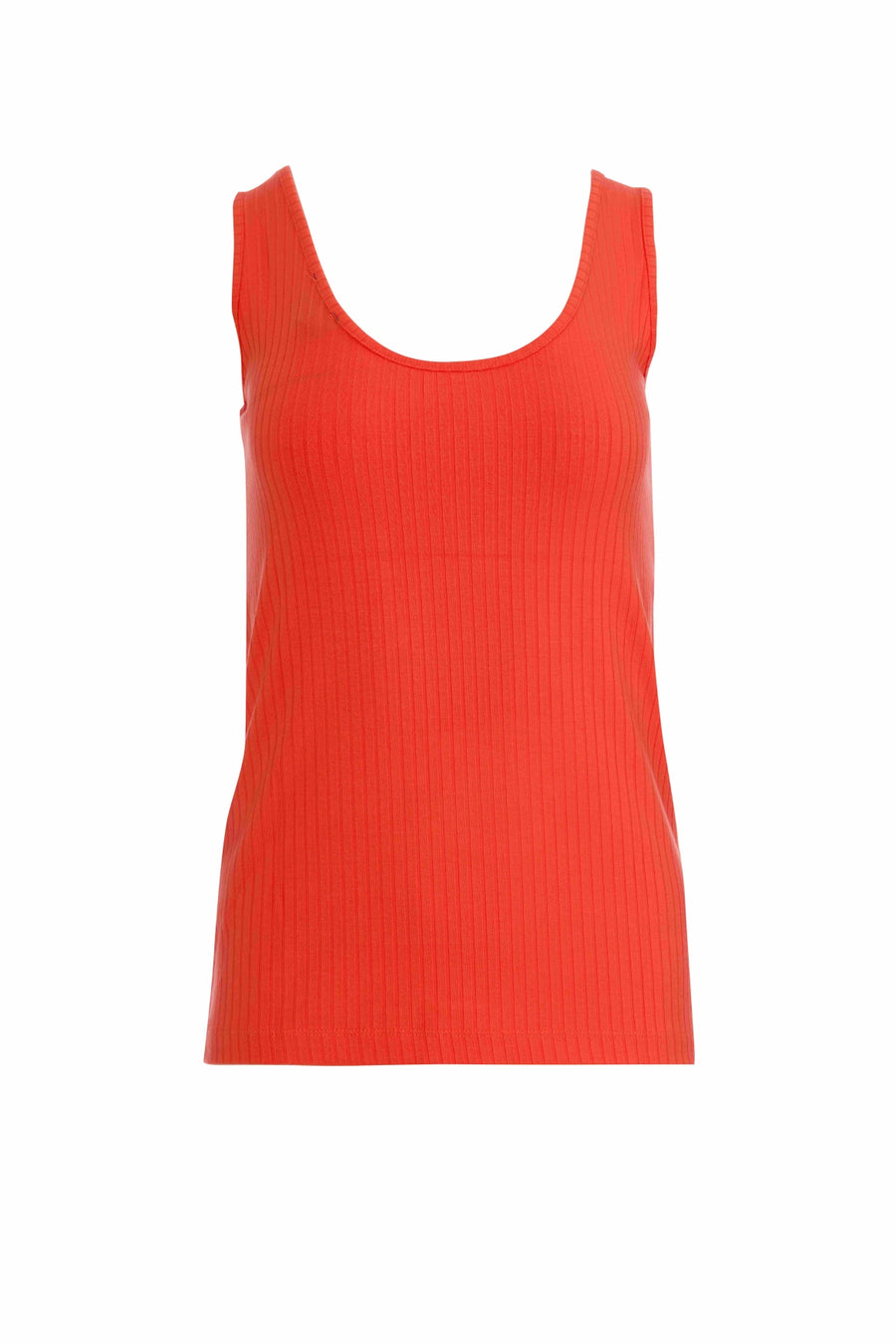 Stella tanktop | Rib Oranje Rood