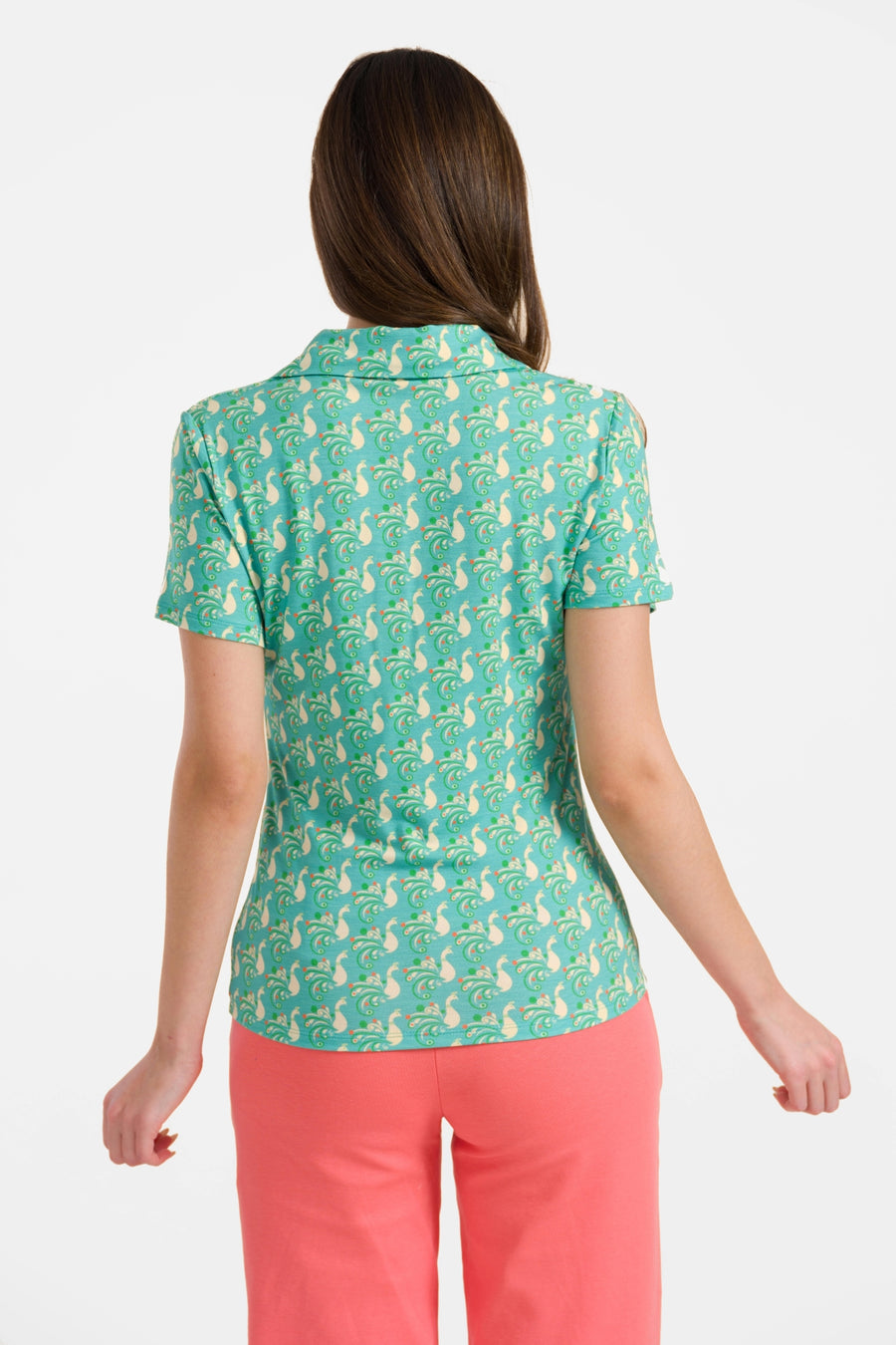 Suzy top met korte mouwen | Happy Peacock