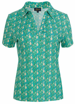 Suzy top met korte mouwen | Happy Peacock