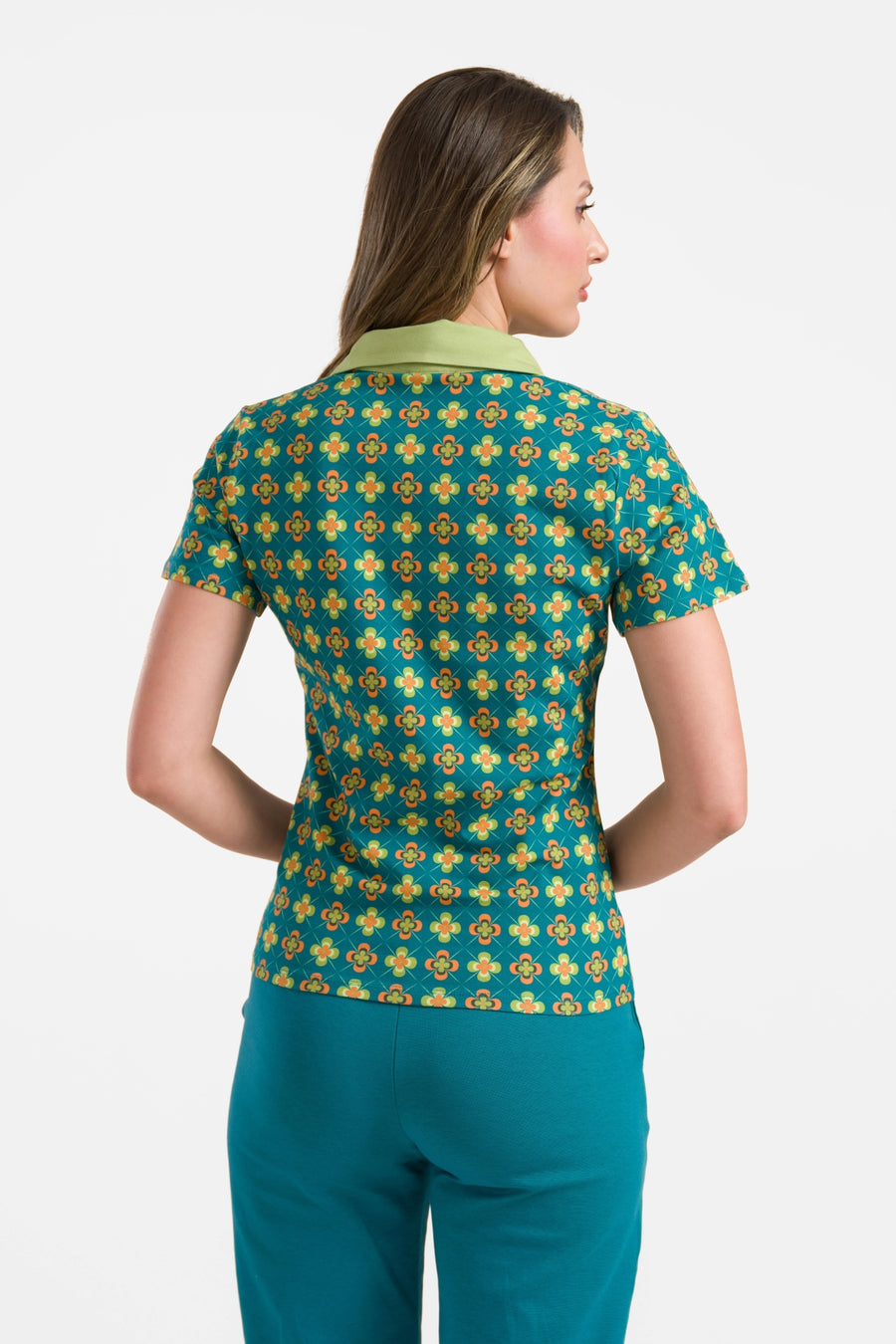 Suzy top met korte mouwen | Vintage Fever