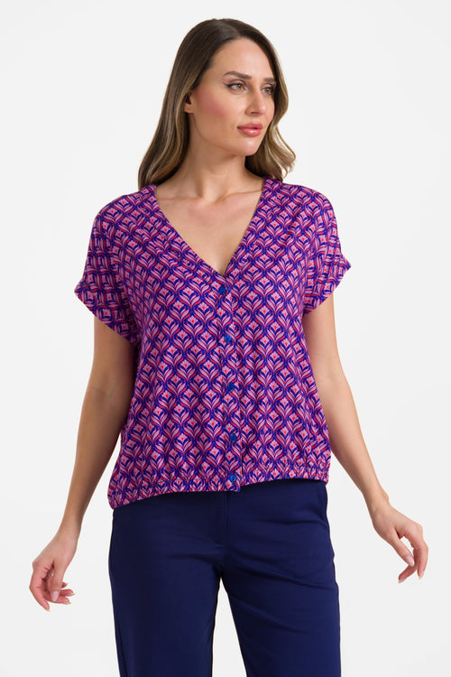 Evy blouse met korte mouwen | Small Barock