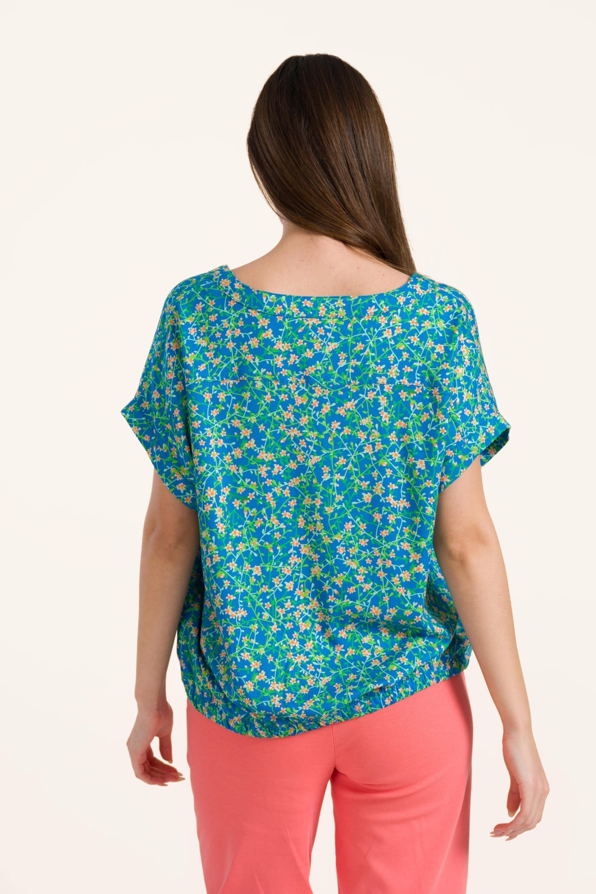 Evy blouse met korte mouwen | Curly Wurly