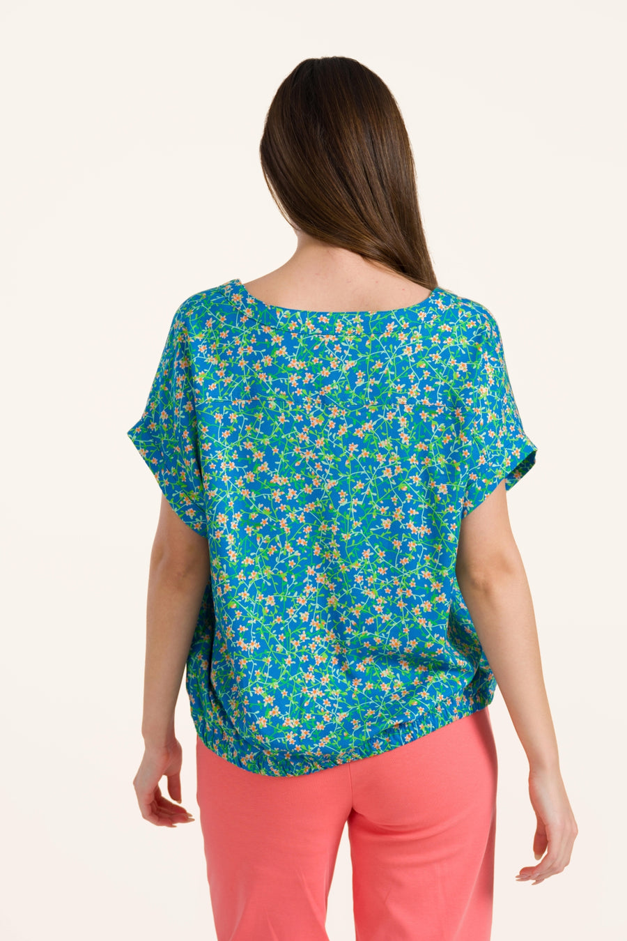 Evy blouse met korte mouwen | Curly Wurly