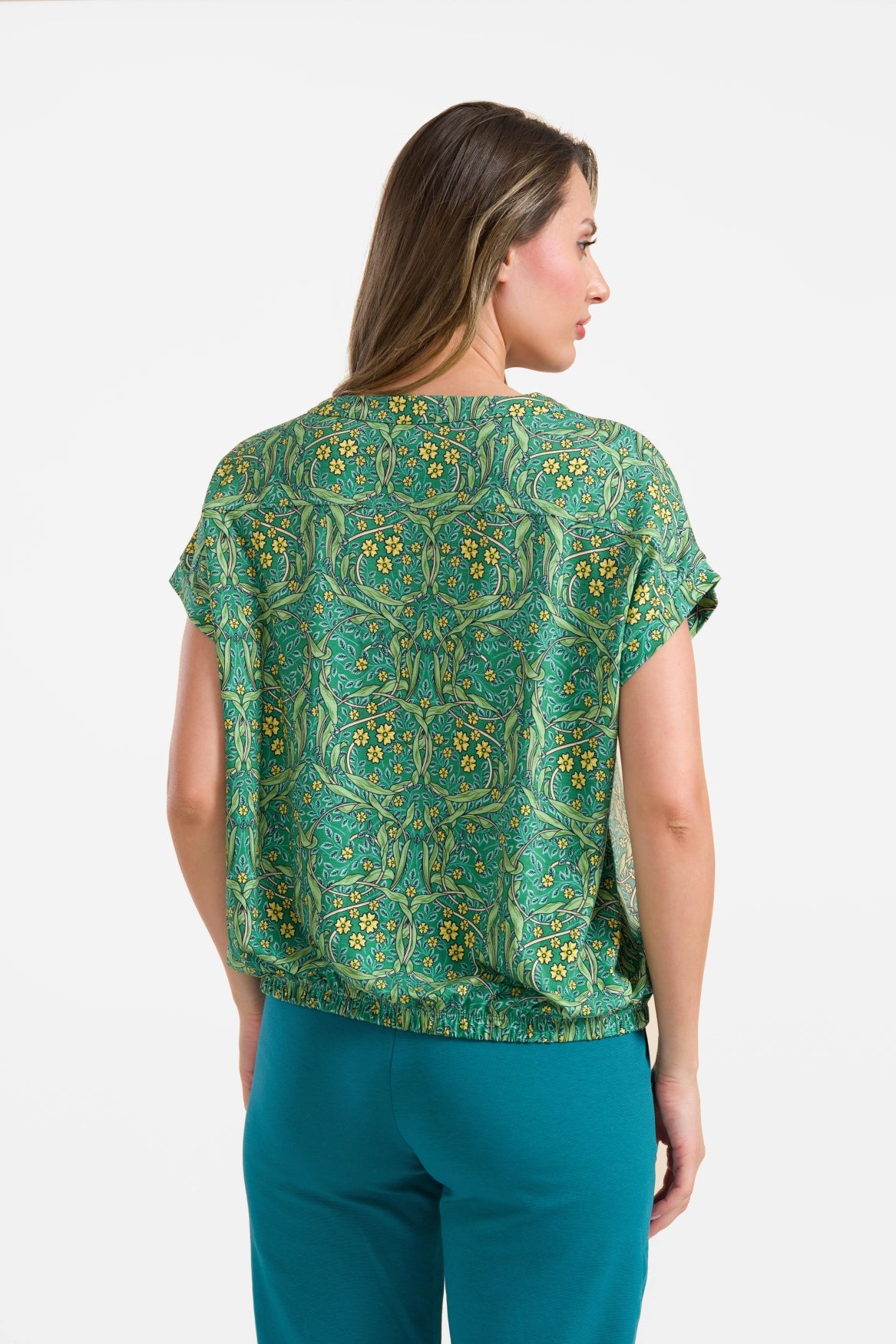Evy blouse met korte mouwen | Curly Wurly