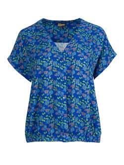 Evy Blouse Korte Mouw | Kersenbloesem