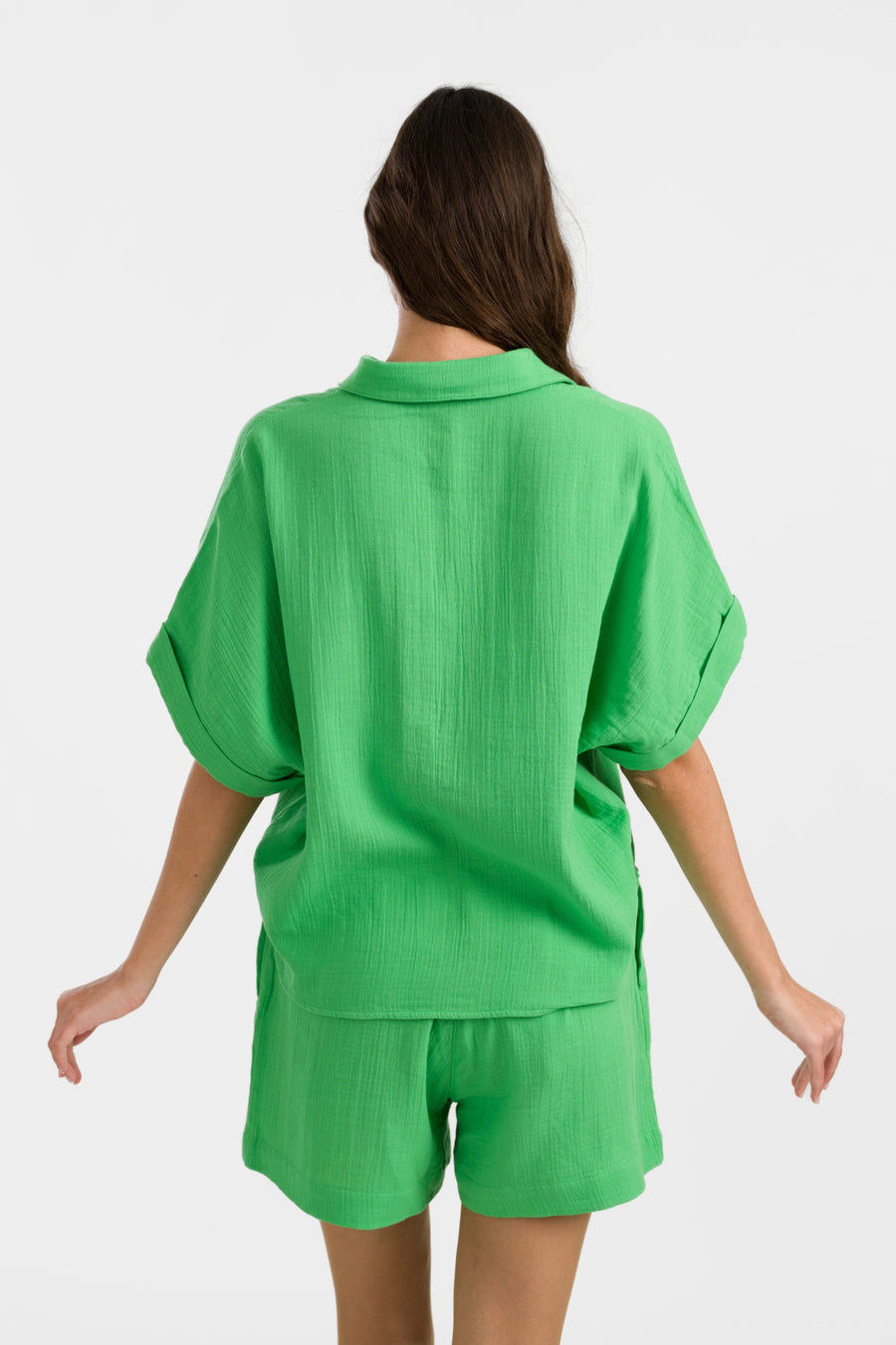 Jill Blouse | Kreukelgroen