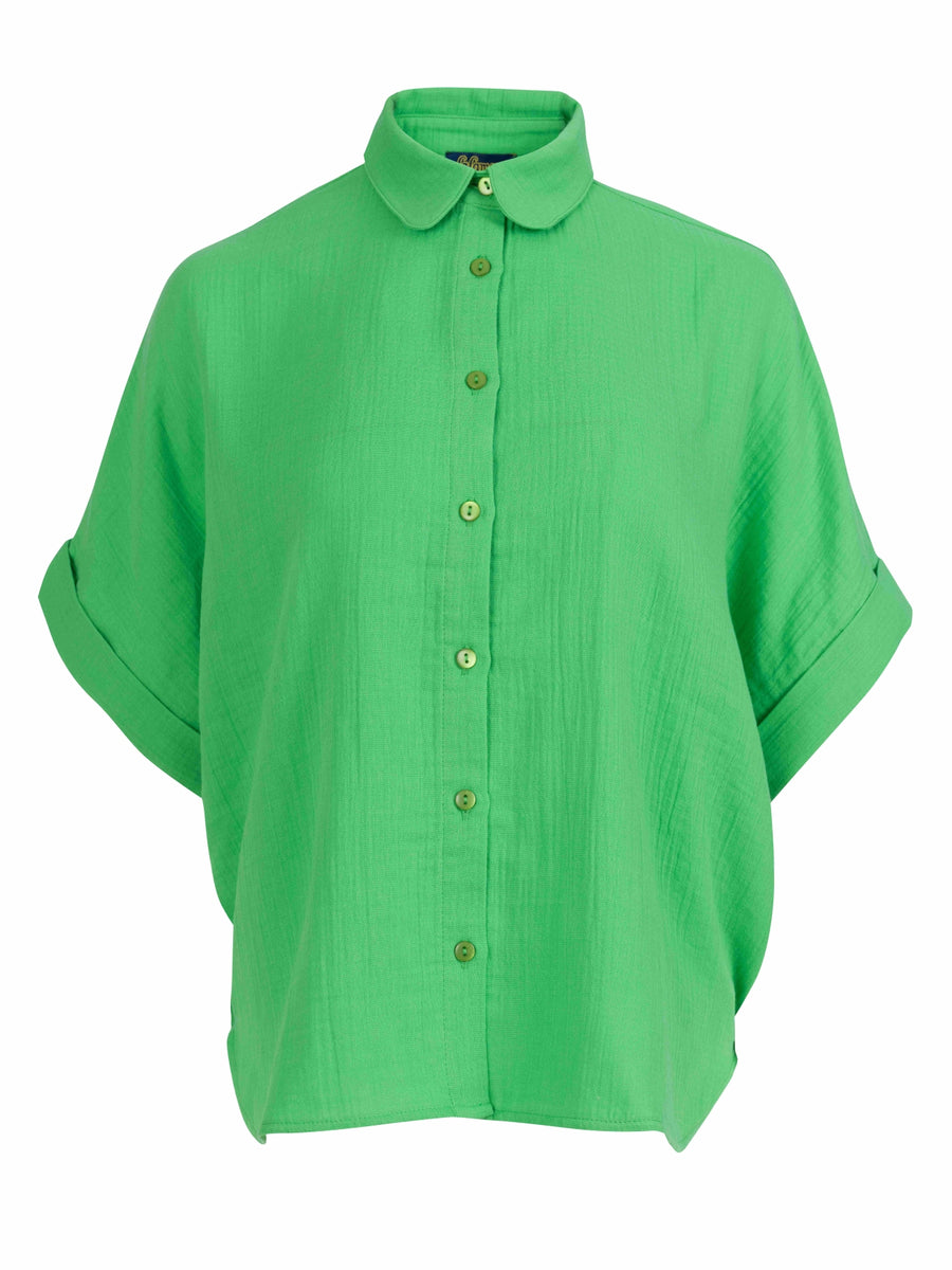 Jill Blouse | Kreukelgroen