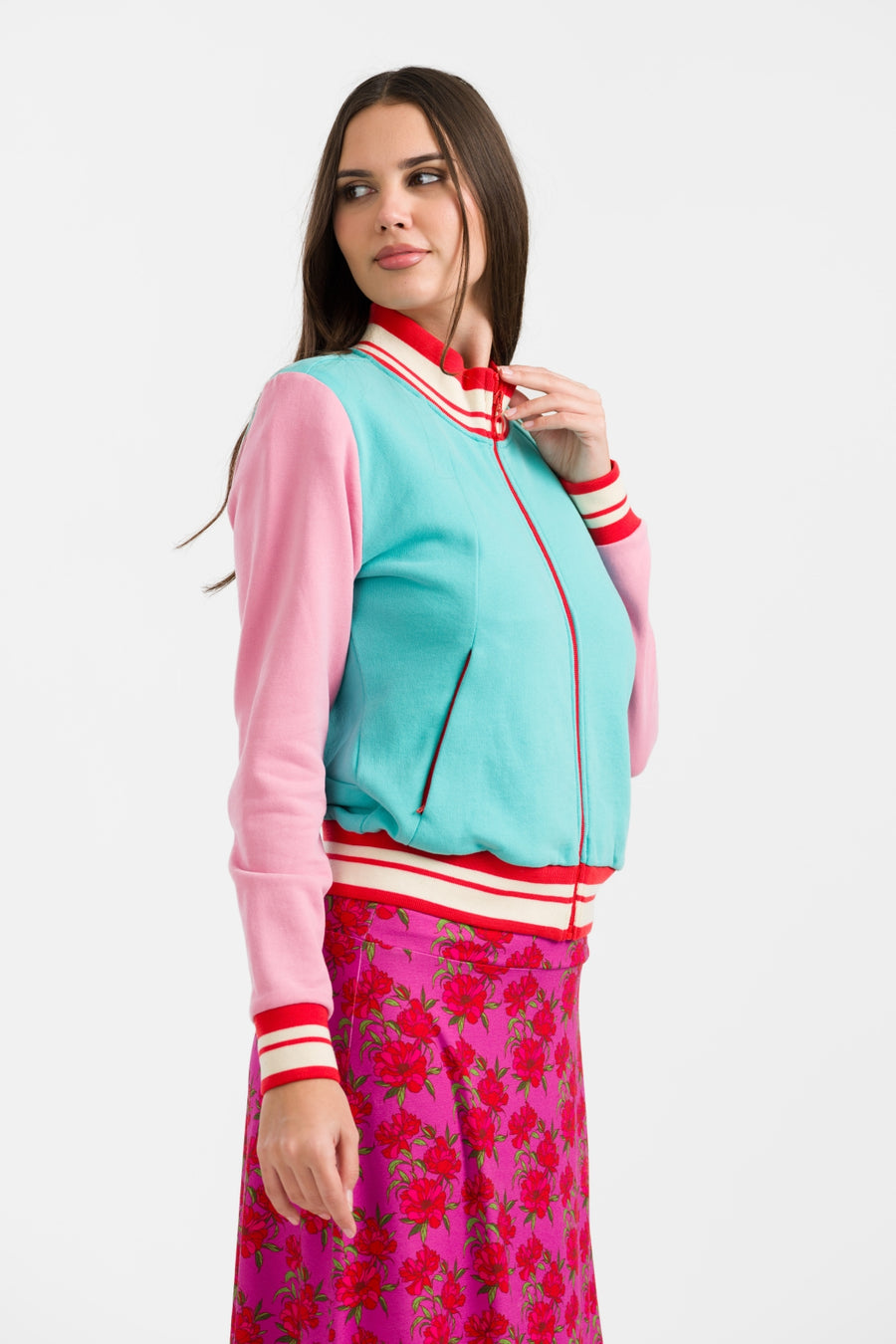 Lana Sweat Jacket | Turquoise