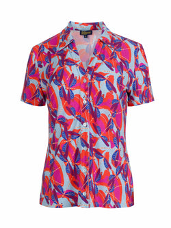 Lena Blouse met korte mouwen | Dragonfly Disco
