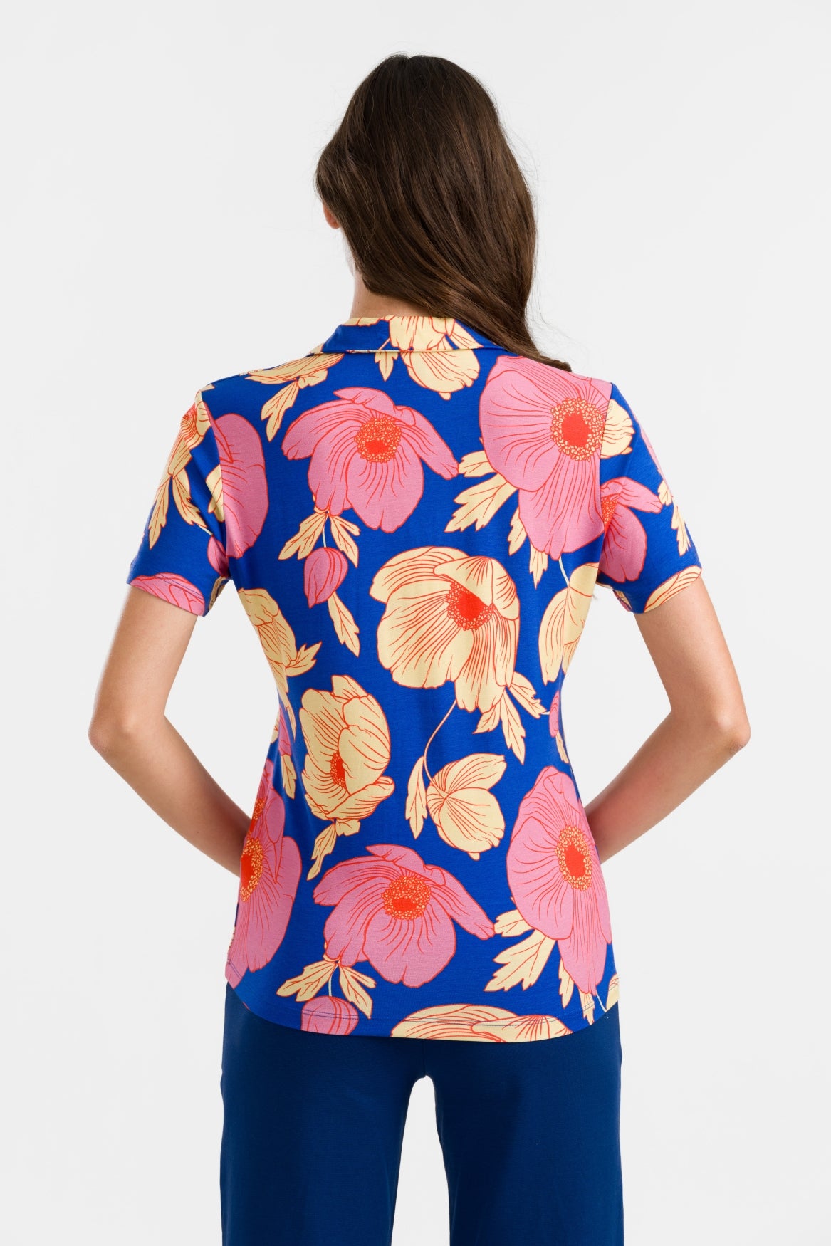 Lena Blouse Korte Mouw | Poppy Love