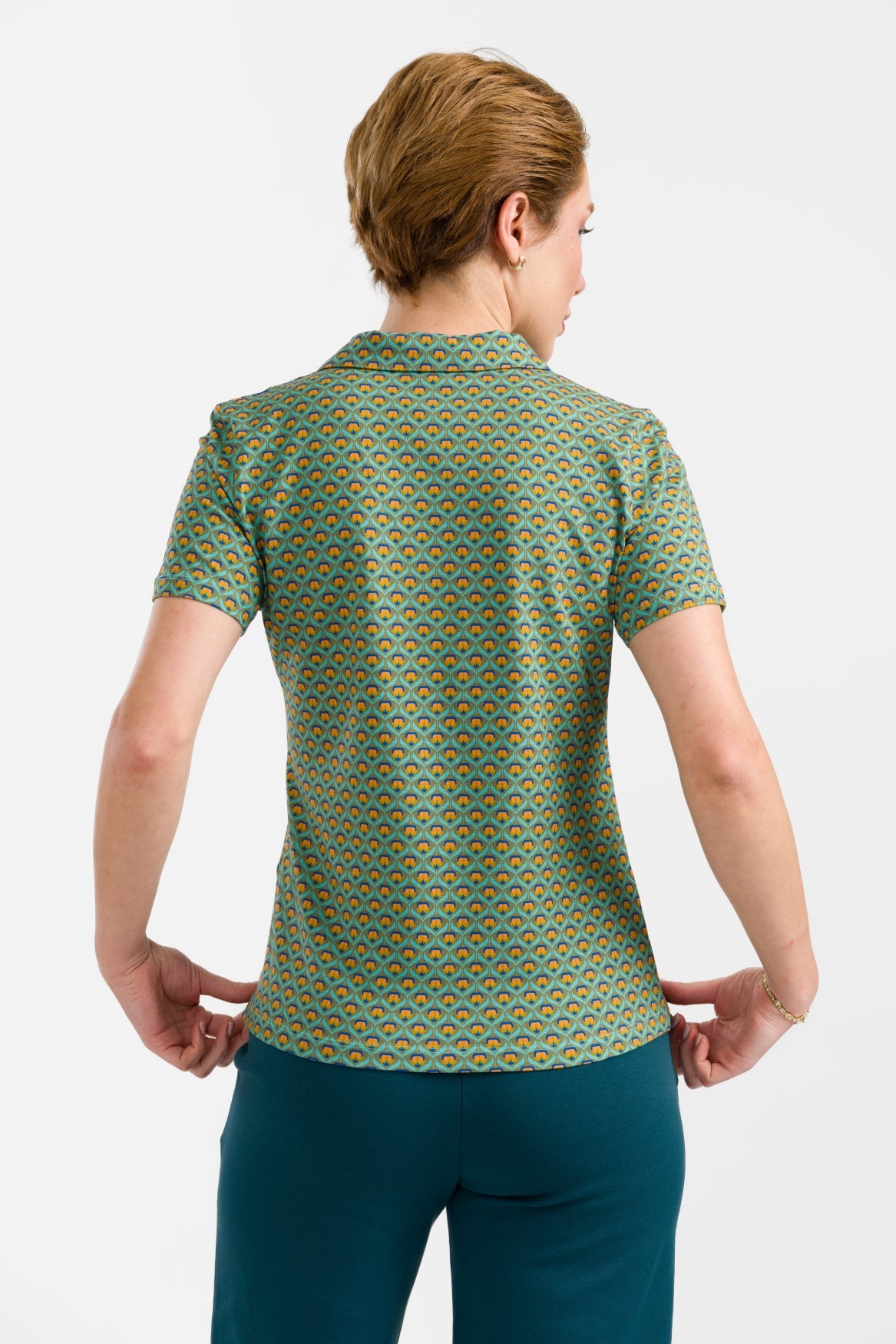 Lena Blouse met korte mouwen | Groovy