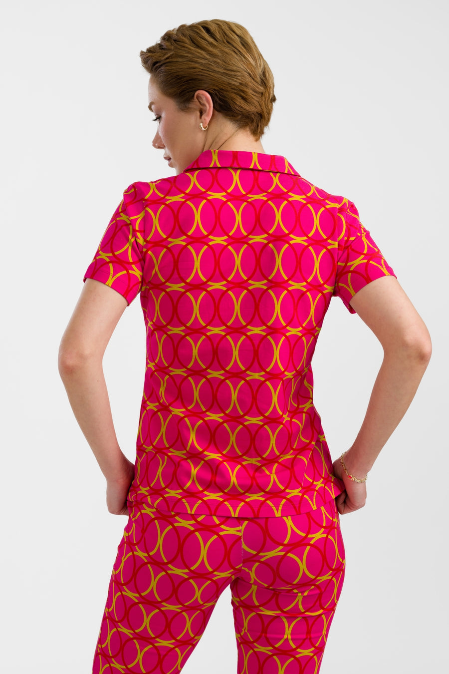 Lena Blouse met korte mouwen | Bubble Beat