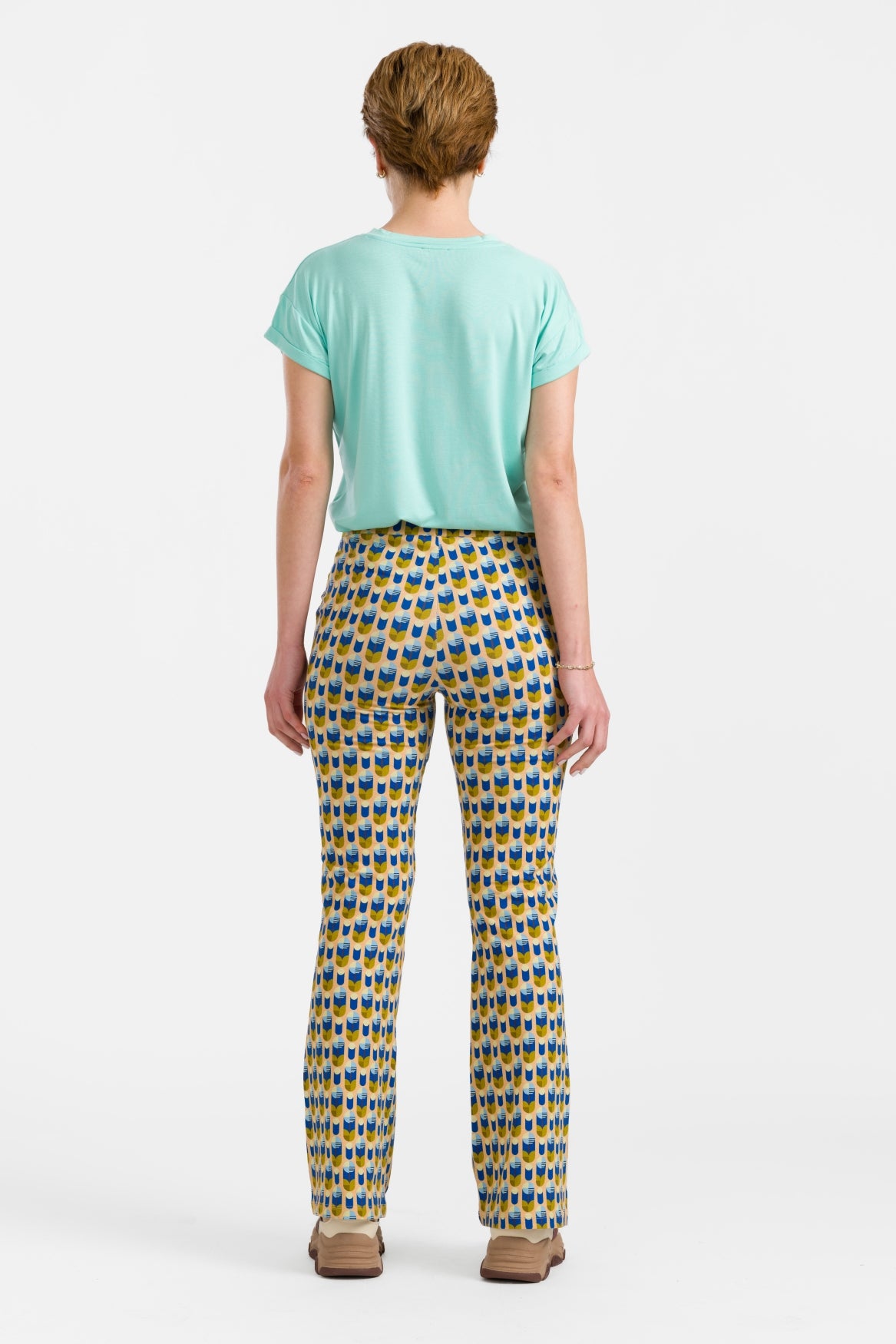 Lieke flared broek | Kunstbloem