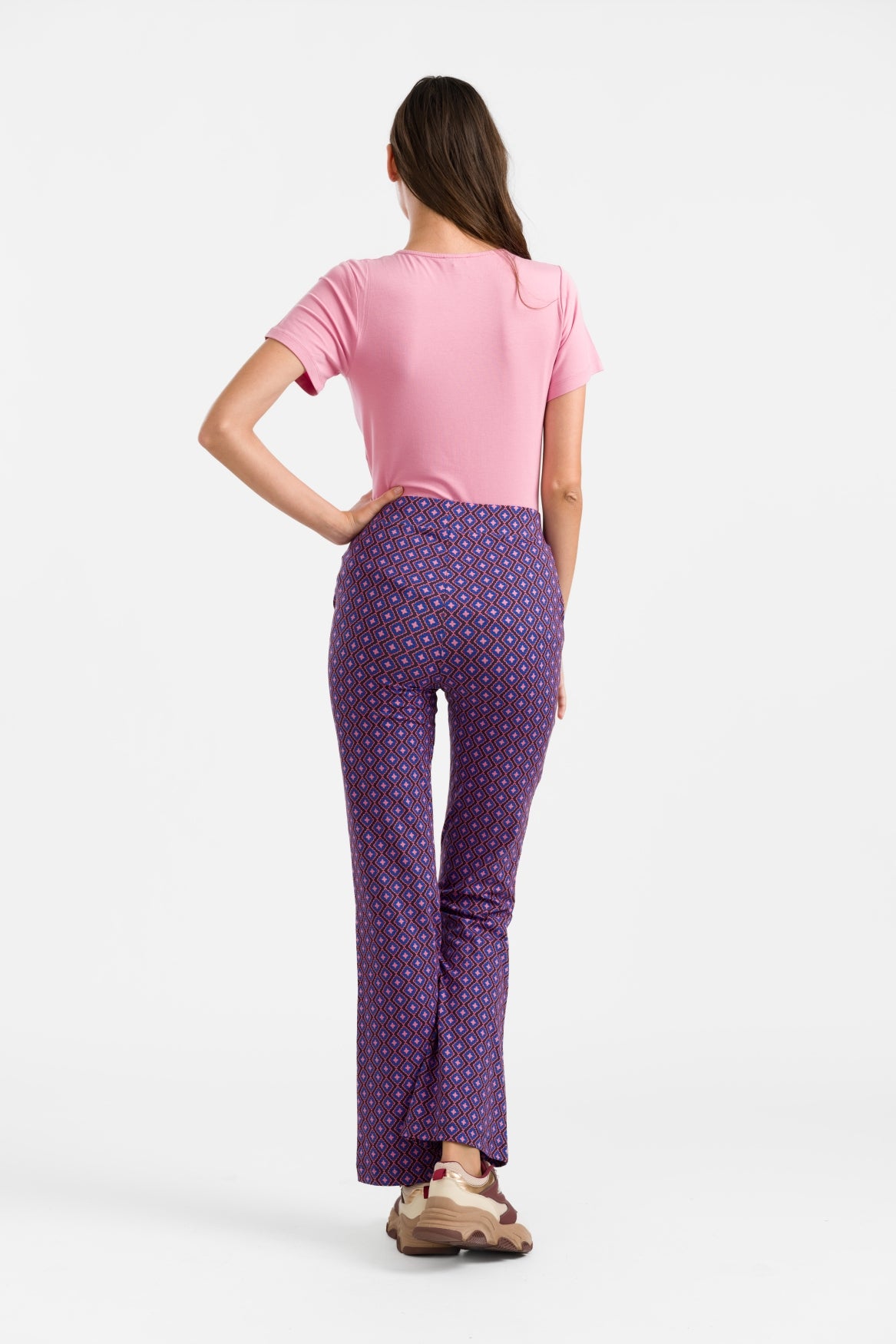 Lieke flared broek | Funky Squares