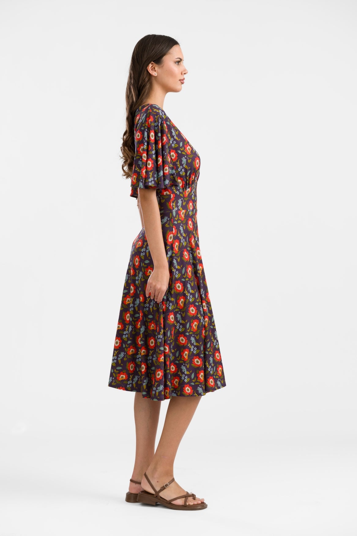Luna Jurk | Purple Poppy