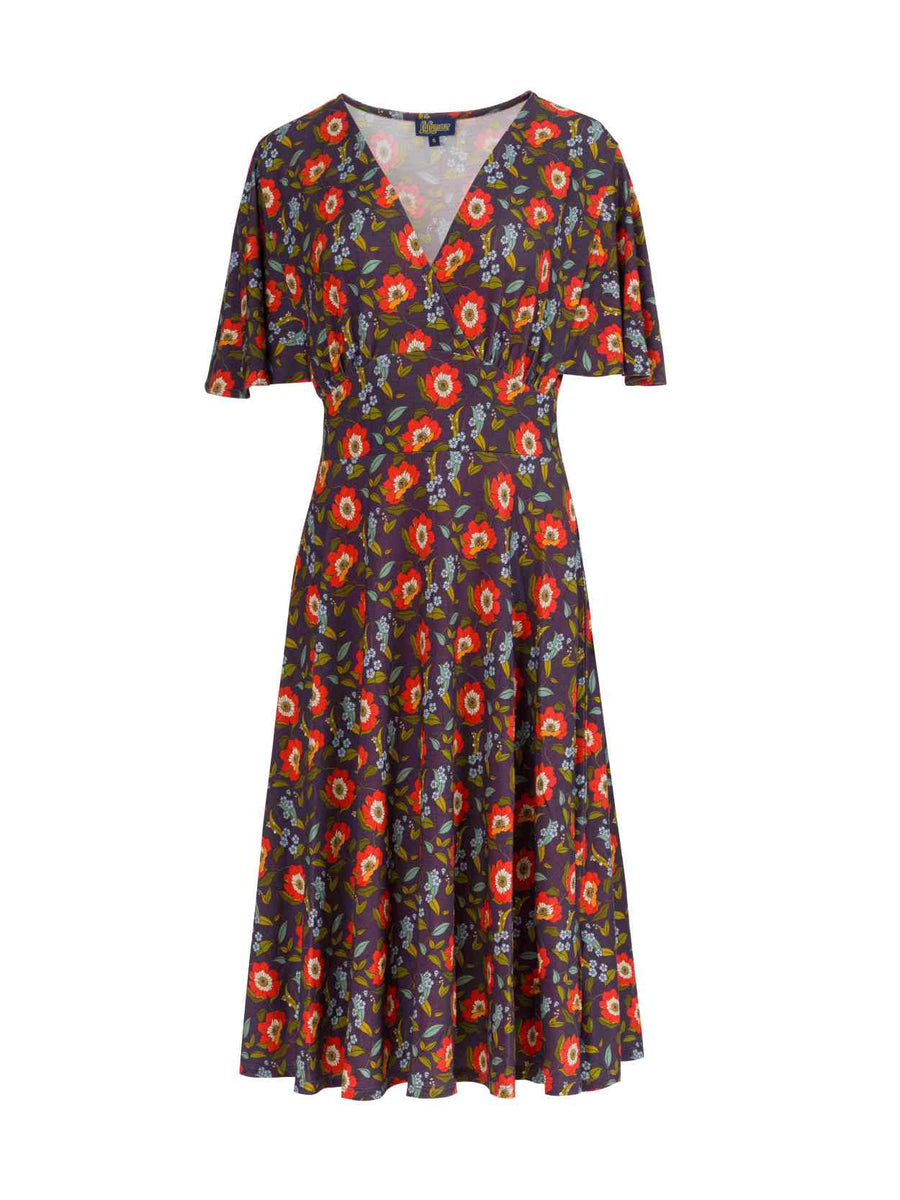 Luna Jurk | Purple Poppy