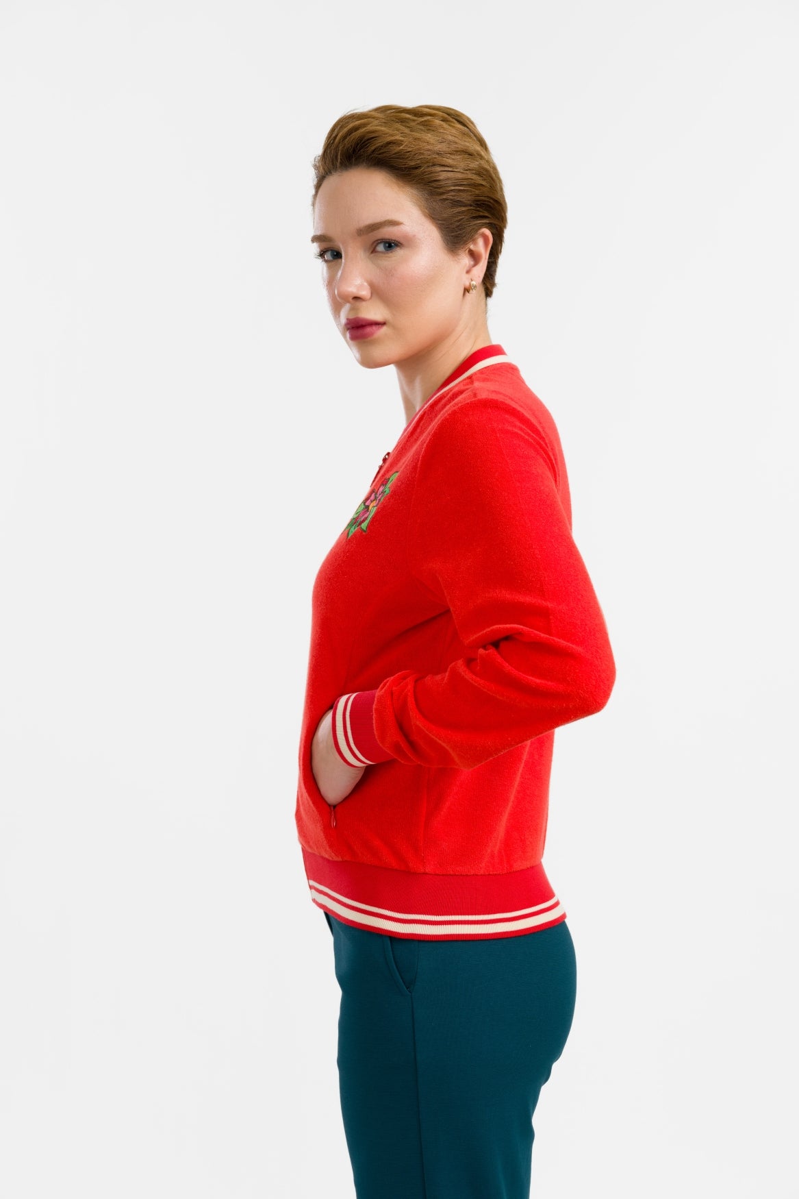 Nora Bomber Jacket | Rood