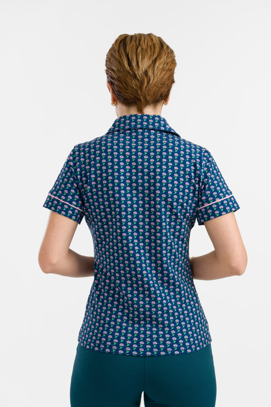 Sara Blouse met korte mouwen | Wat dacht je van bloemen?