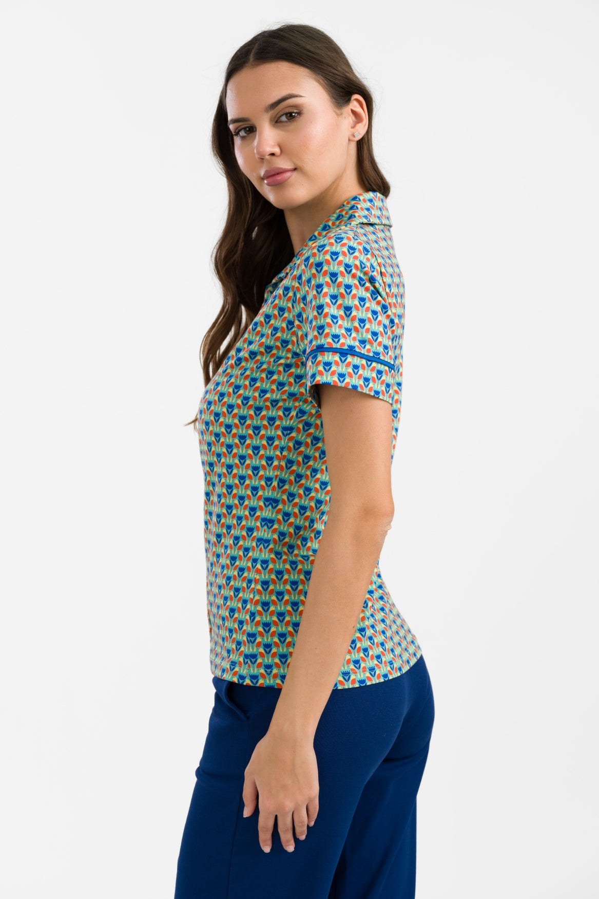Sara Blouse met korte mouwen | Robin