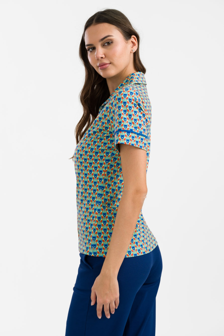 Sara Blouse met korte mouwen | Robin