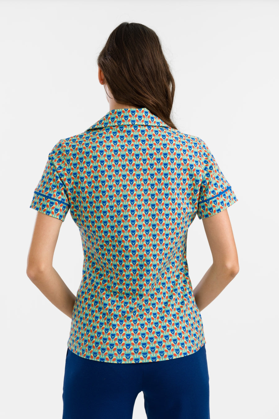 Sara Blouse met korte mouwen | Robin