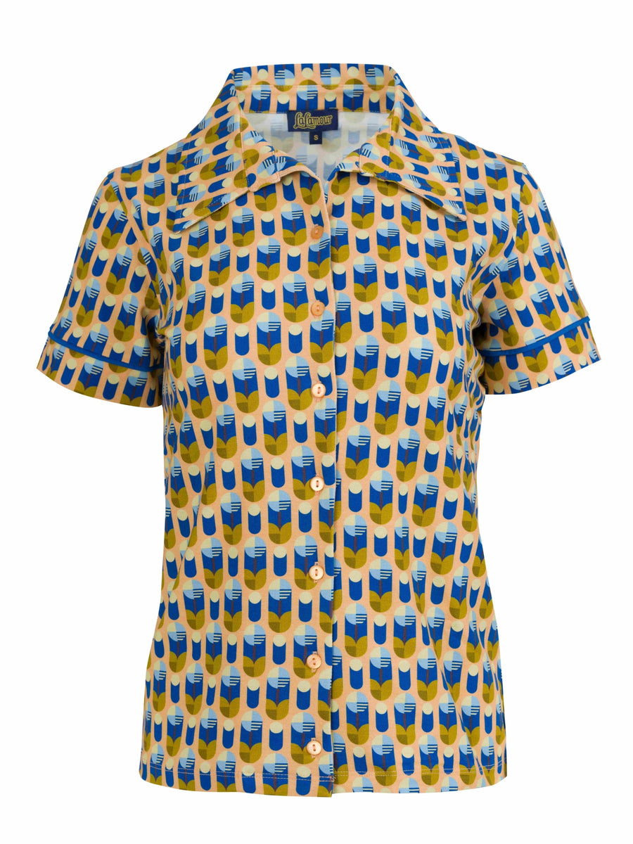 Sara Blouse met korte mouwen | Artificial Flower