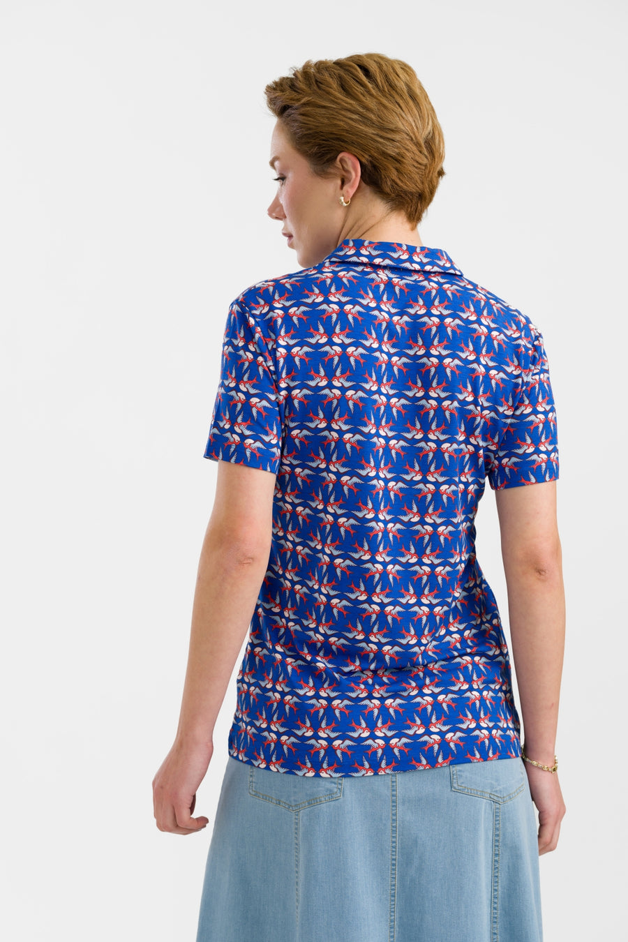 Blouse met korte mouwen | Free Bird