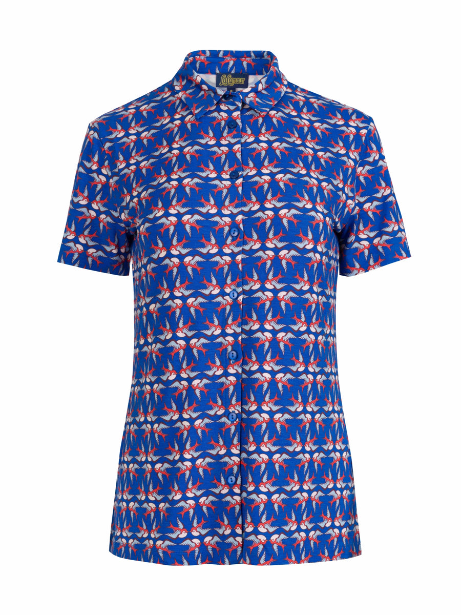 Blouse met korte mouwen | Free Bird