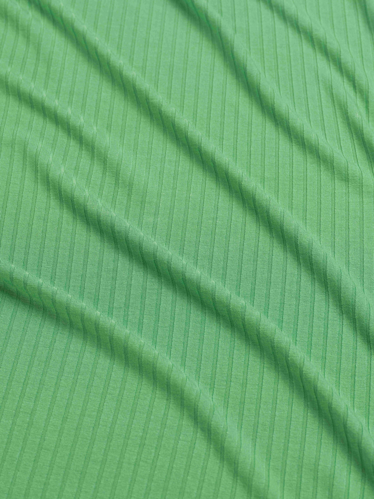 Sophie Top met korte vlindermouwen | Rib Green
