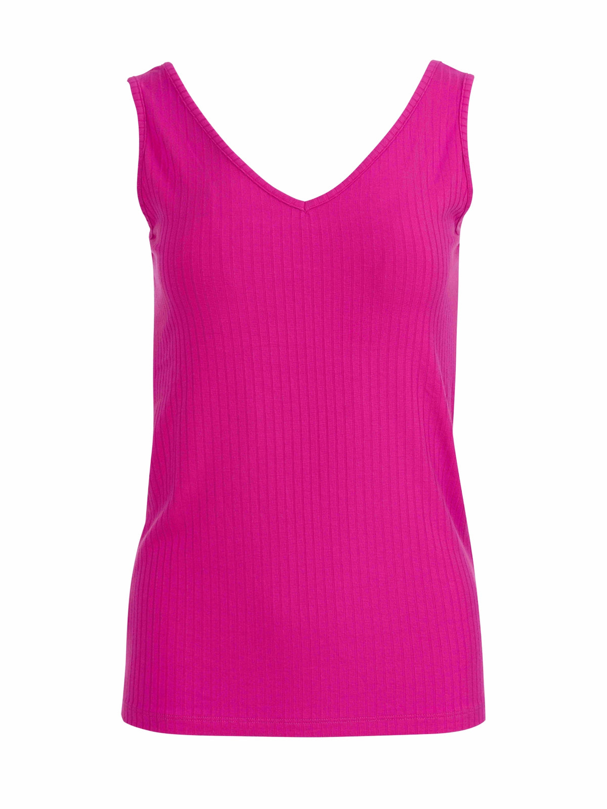 Stella Tanktop | Rib Fuchsia