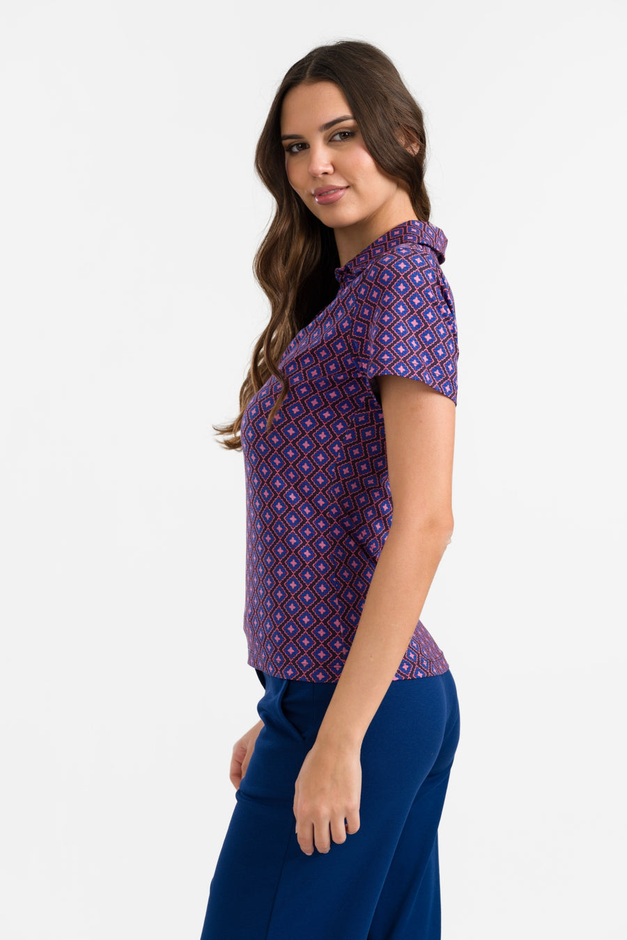 Suzy Top met korte mouwen | Funky Squares