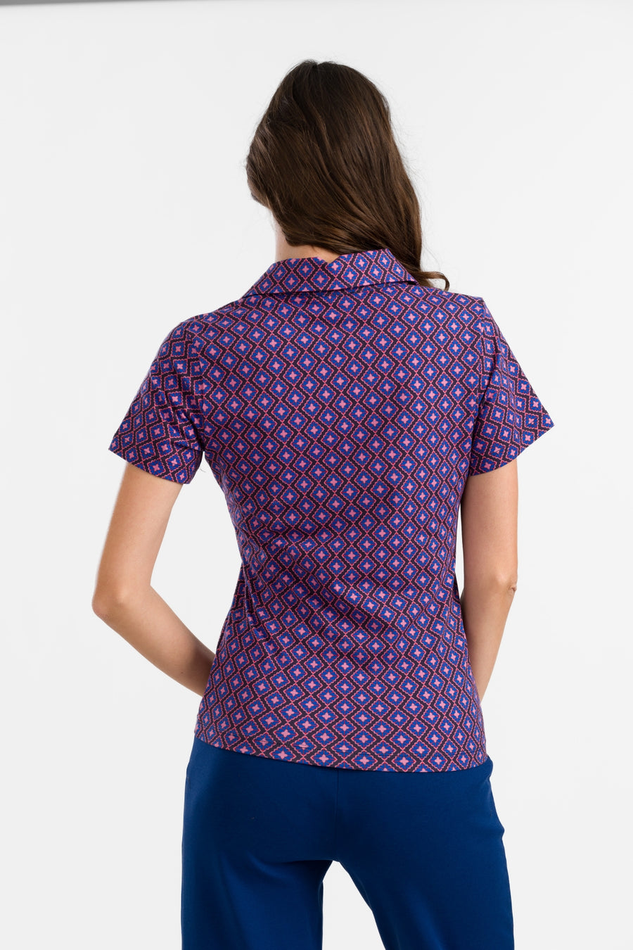 Suzy Top met korte mouwen | Funky Squares