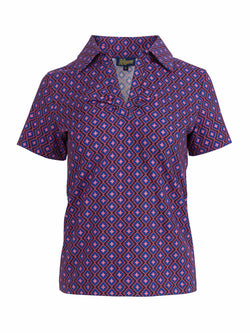 Suzy Top met korte mouwen | Funky Squares
