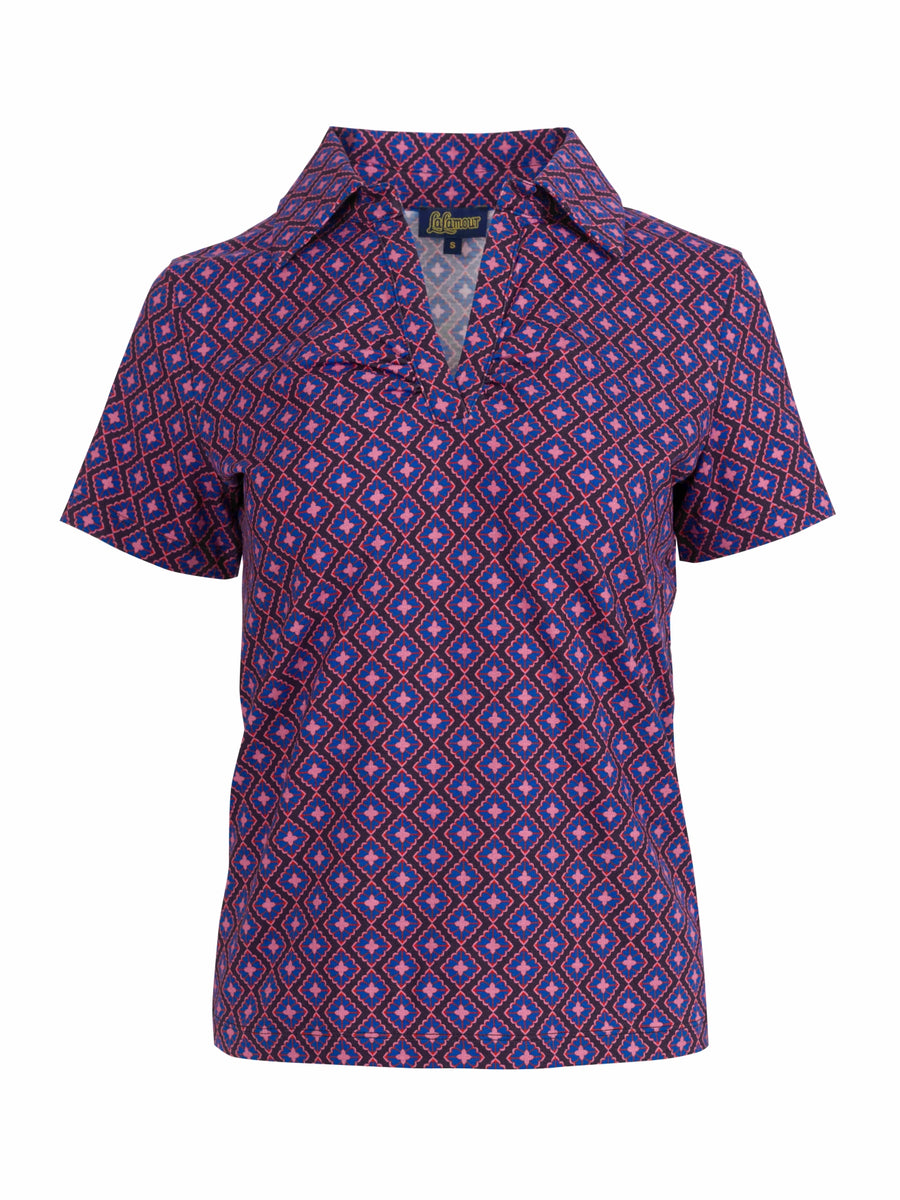 Suzy Top met korte mouwen | Funky Squares