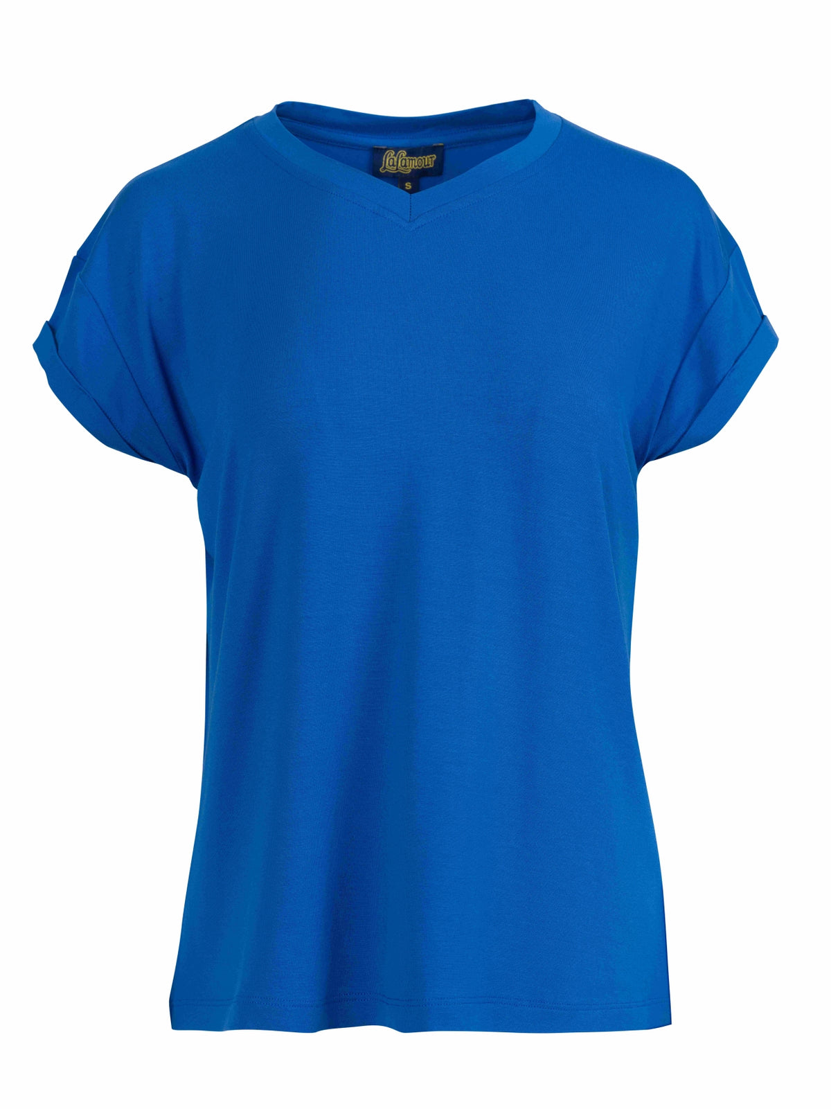 Vera Top | Effen Blauw