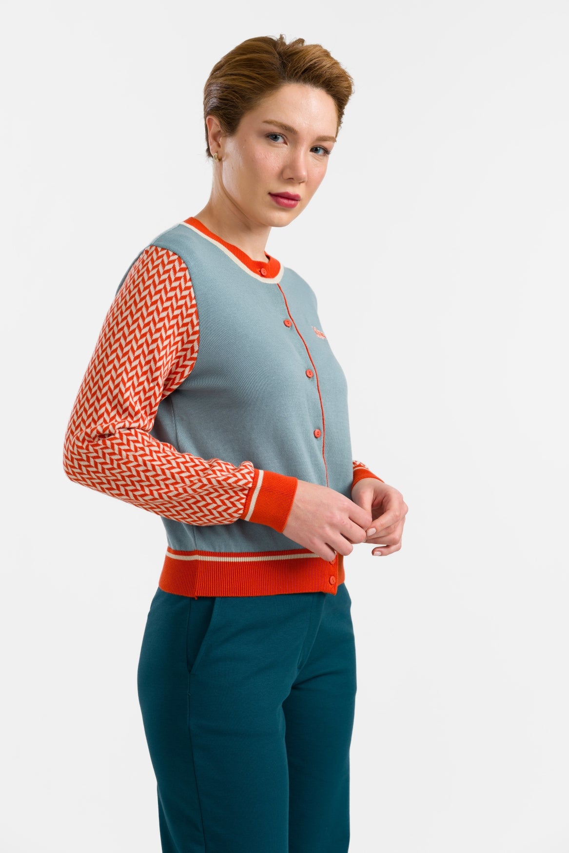 Gebreid vest | Flowers