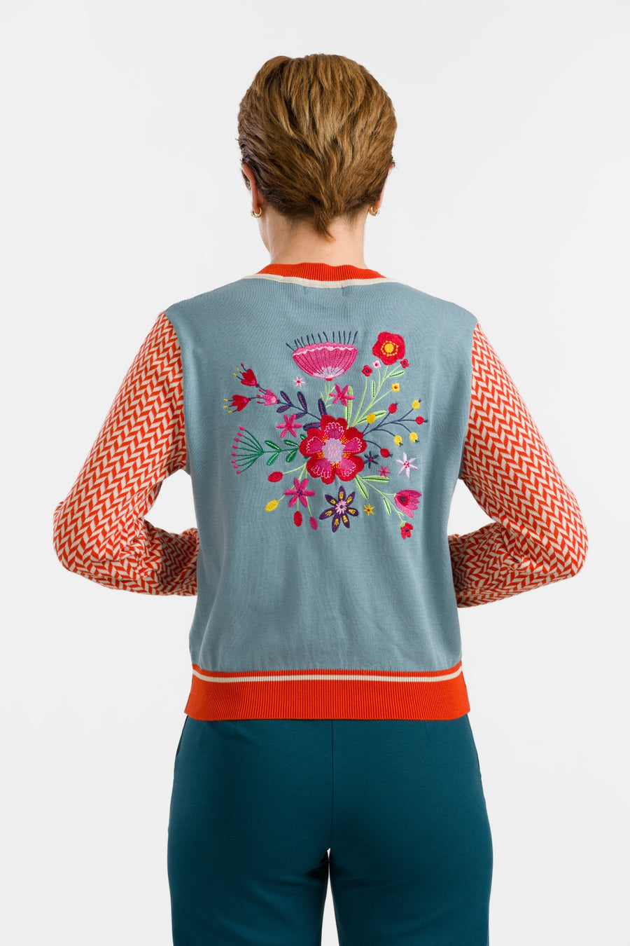 Gebreid vest | Flowers