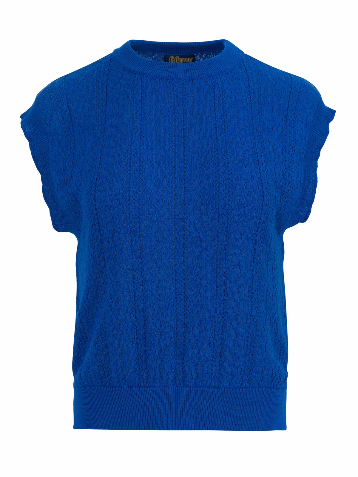 Gebreide Pippa Top | Blauw