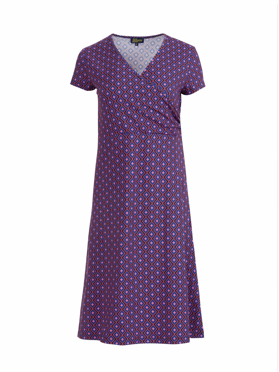 Chrissy Cross Jurk | Funky Squares