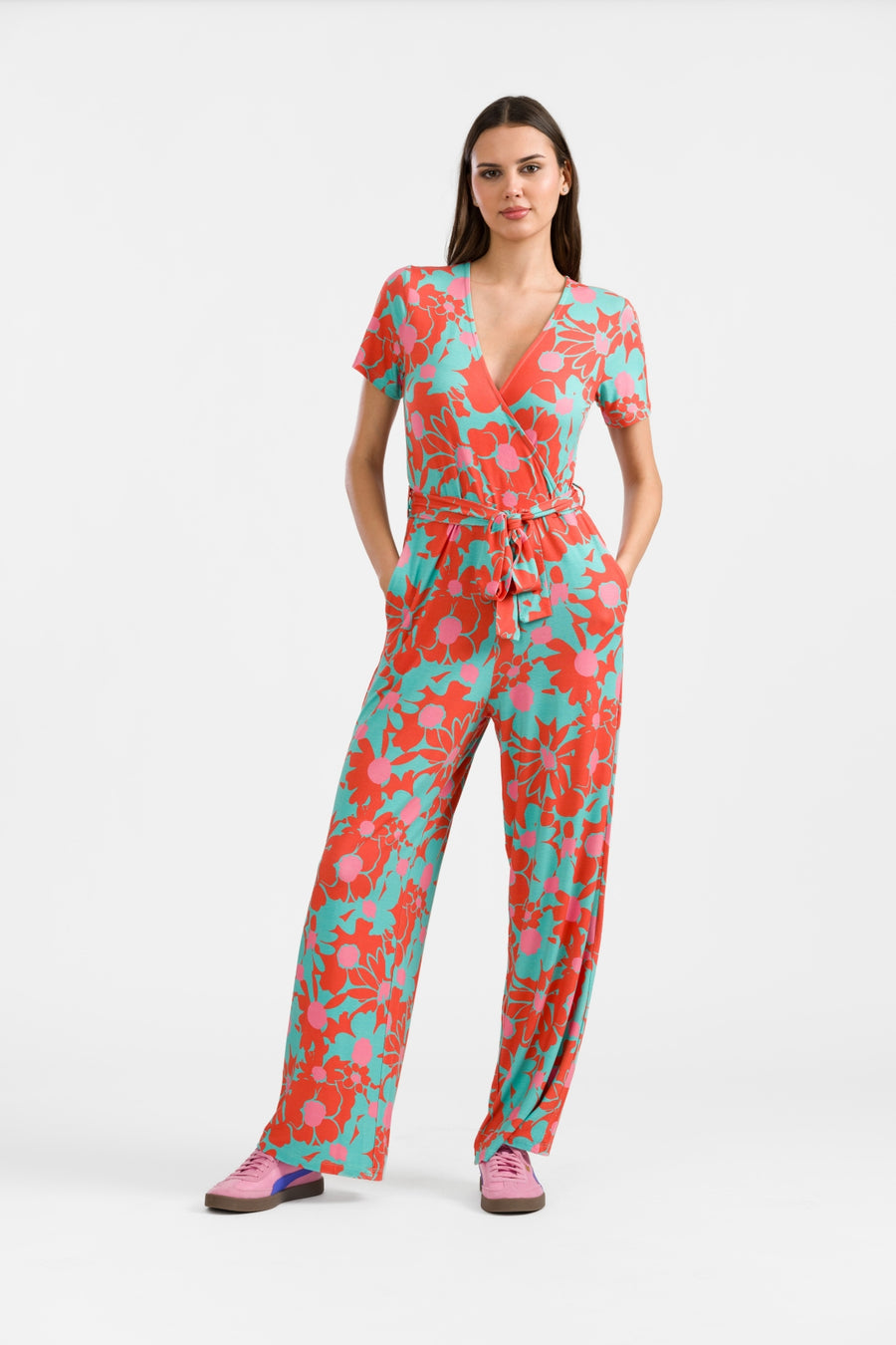 Diana Jumpsuit met korte mouwen | Flower Soup