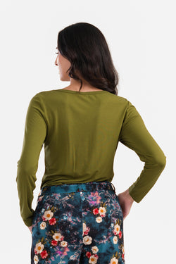 Lynn Top | Ecoco Naturel Olijf