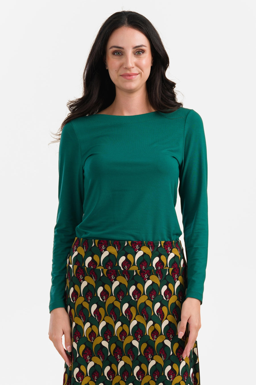 Pucktop | Ecovero Plain Groen