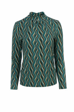 Lola Top | Glazuurgroen