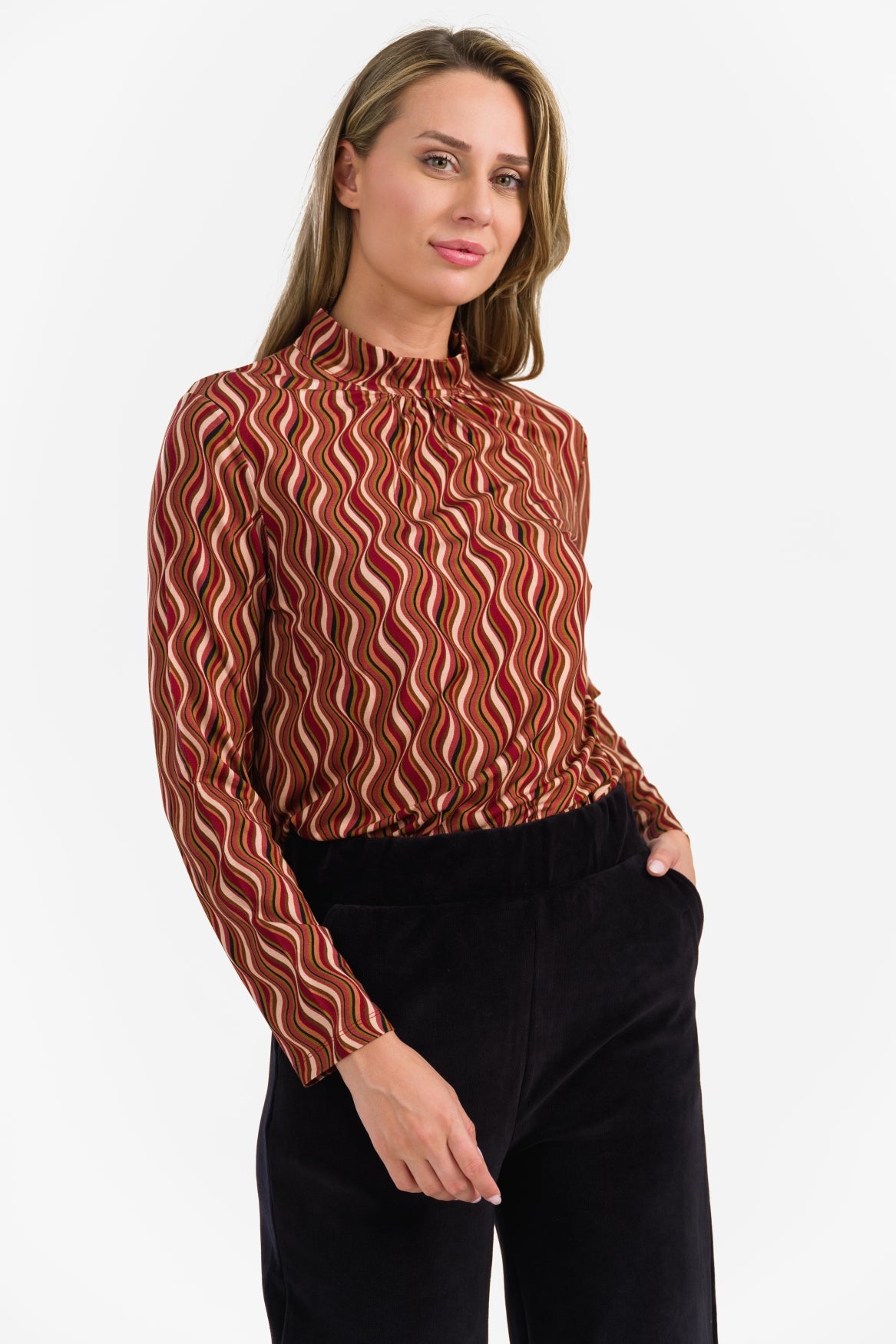 Lola Top | Glazuur Rood