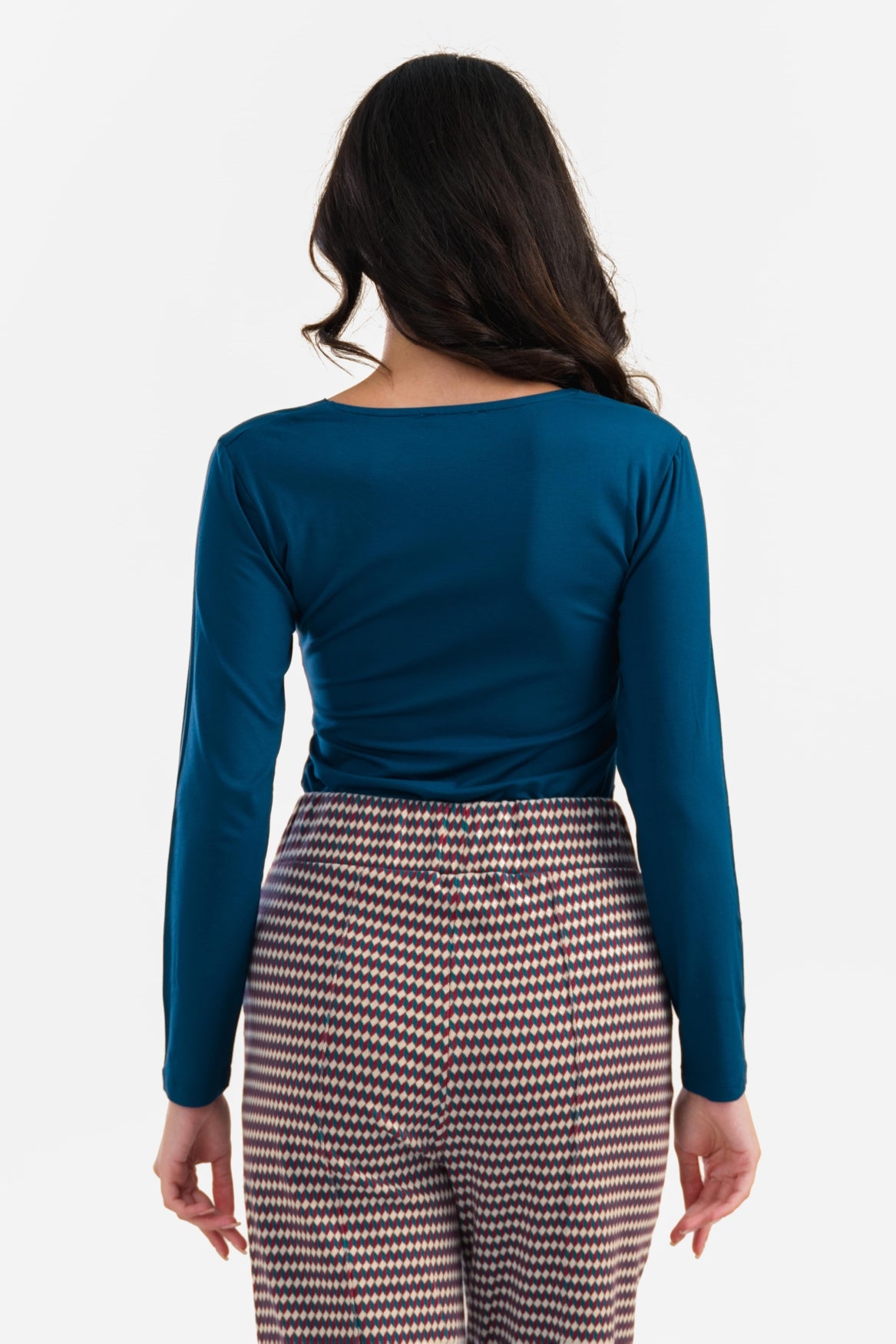 AngelaTop | Ecovero Plain Petrol