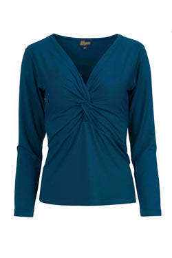 AngelaTop | Ecovero Plain Petrol