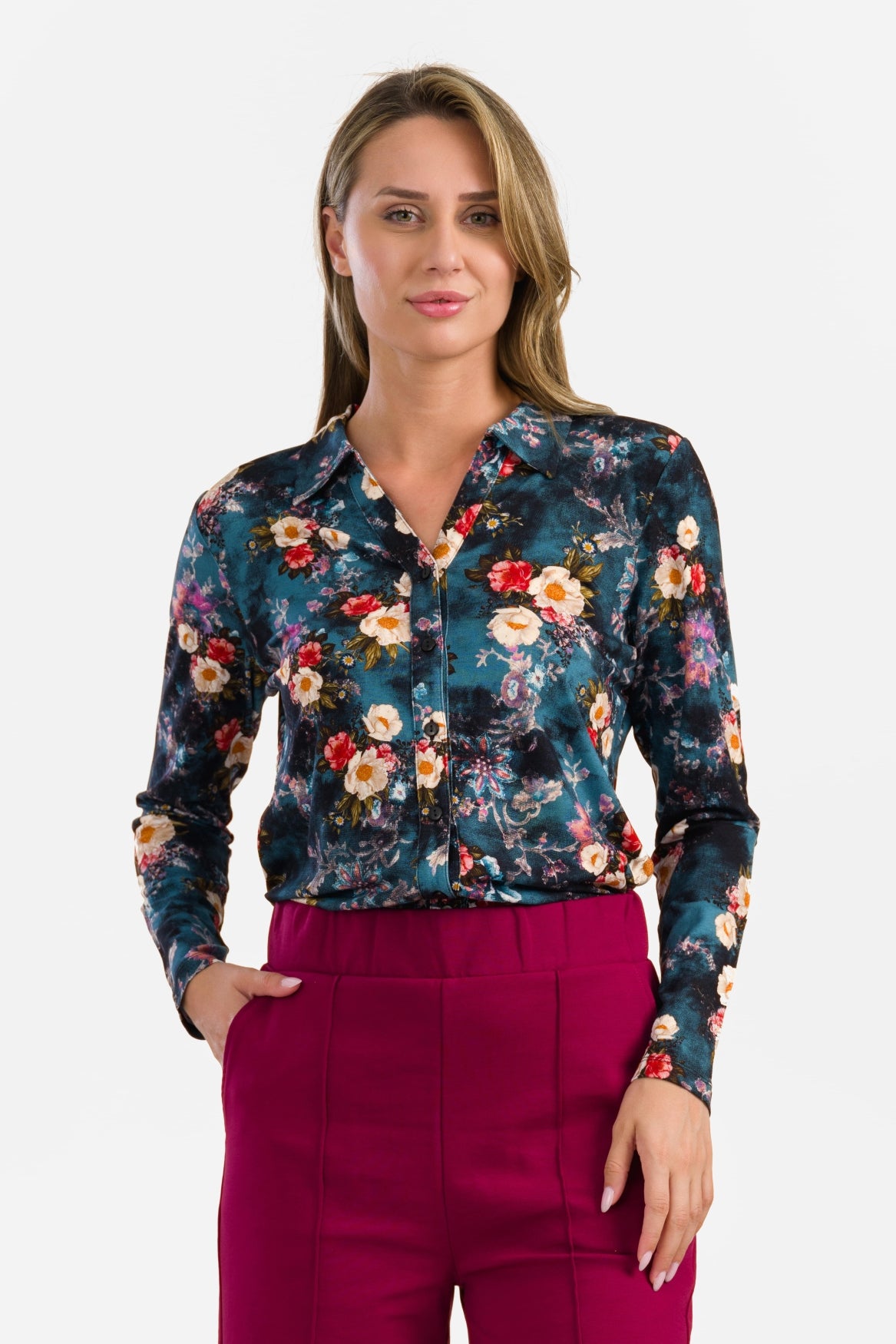 Anna Blouse met lange mouwen | Wild Rose